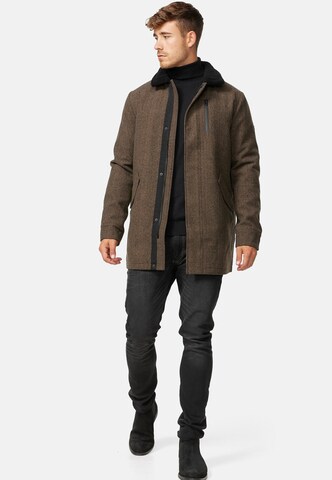 INDICODE JEANS Between-Seasons Coat in Brown