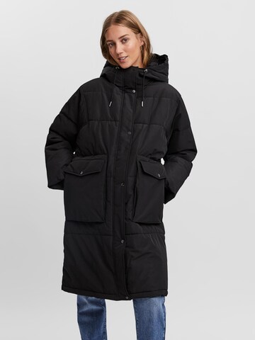 VERO MODA Wintermantel 'Elanor' in Zwart: voorkant