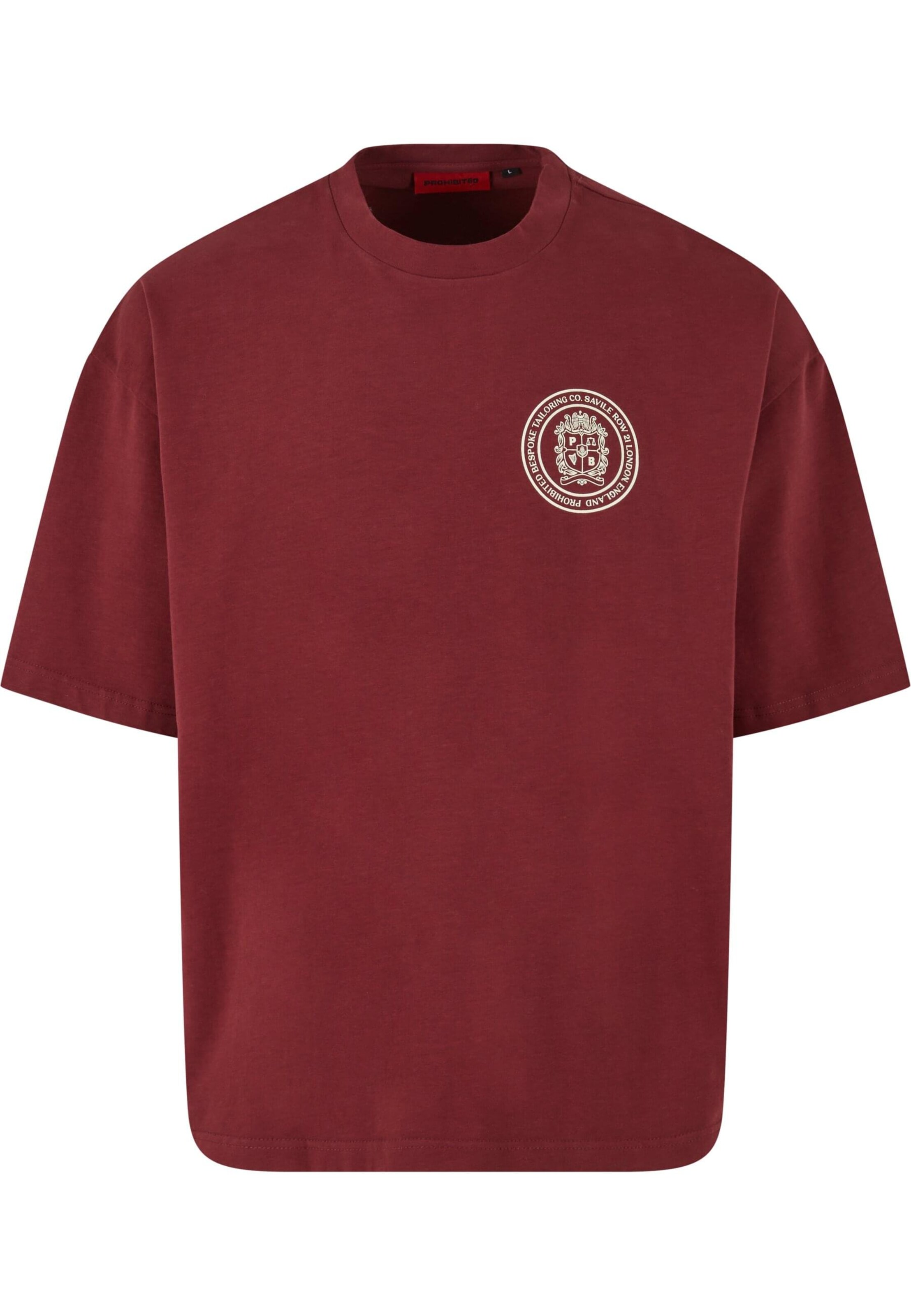 Prohibited T-Shirt 'Camden' in Rot: Vorderseite