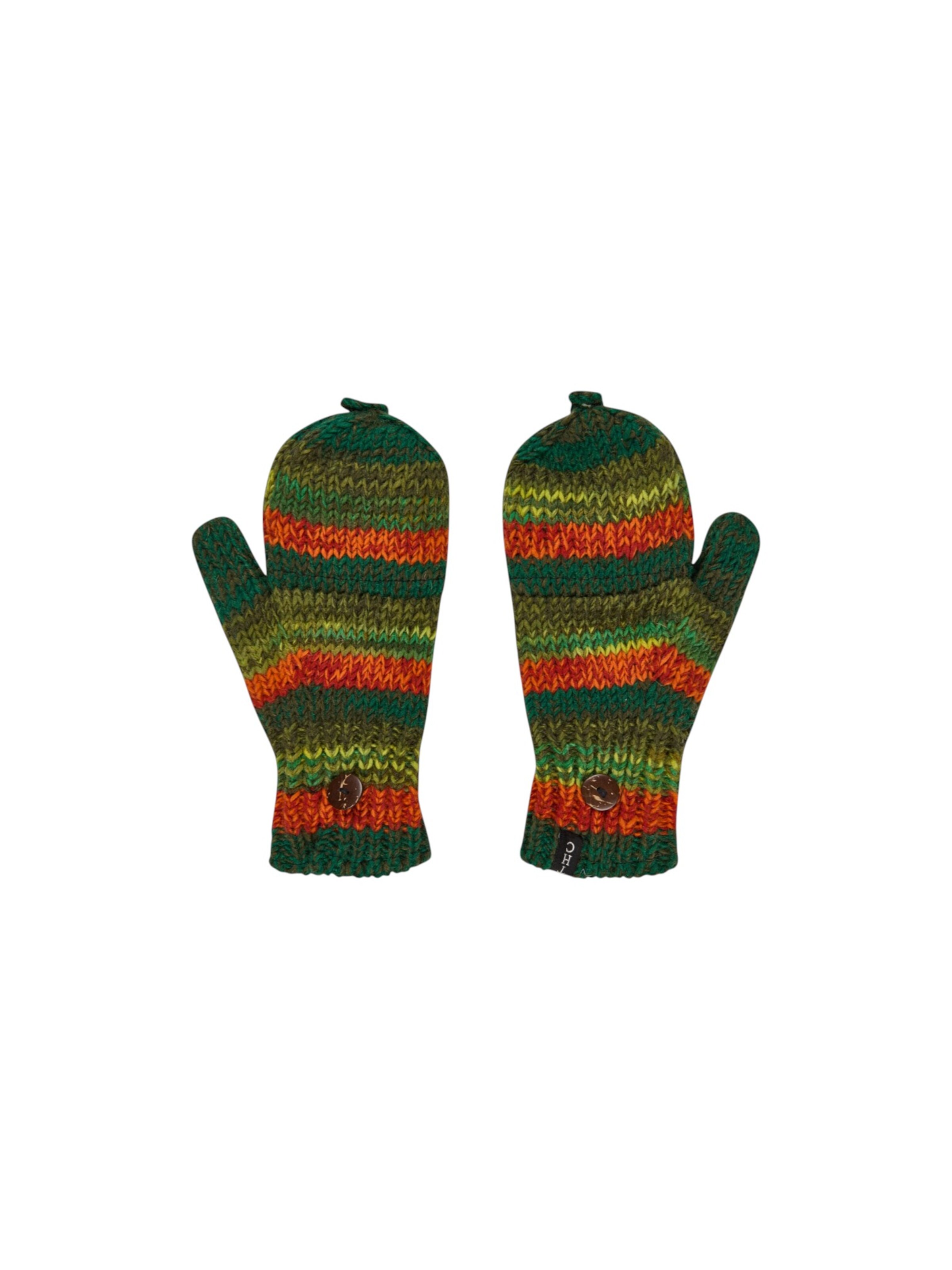 THC Natural Line Mittens in Mixed colors: front
