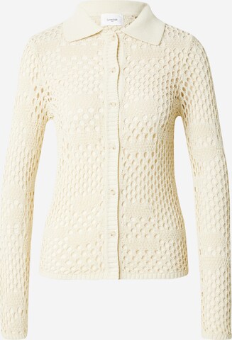 Lovechild 1979 Knit Cardigan 'Laga' in Beige: front