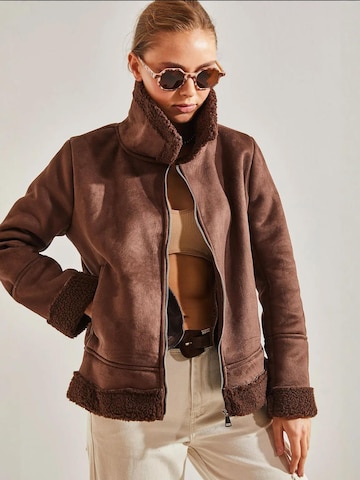 Veste mi-saison Bianco Lucci en marron