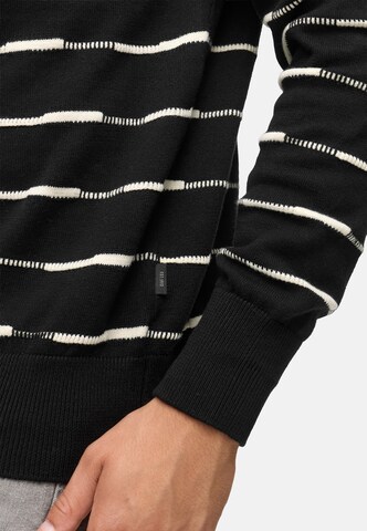 INDICODE JEANS Trui 'INCapowlax' in Zwart