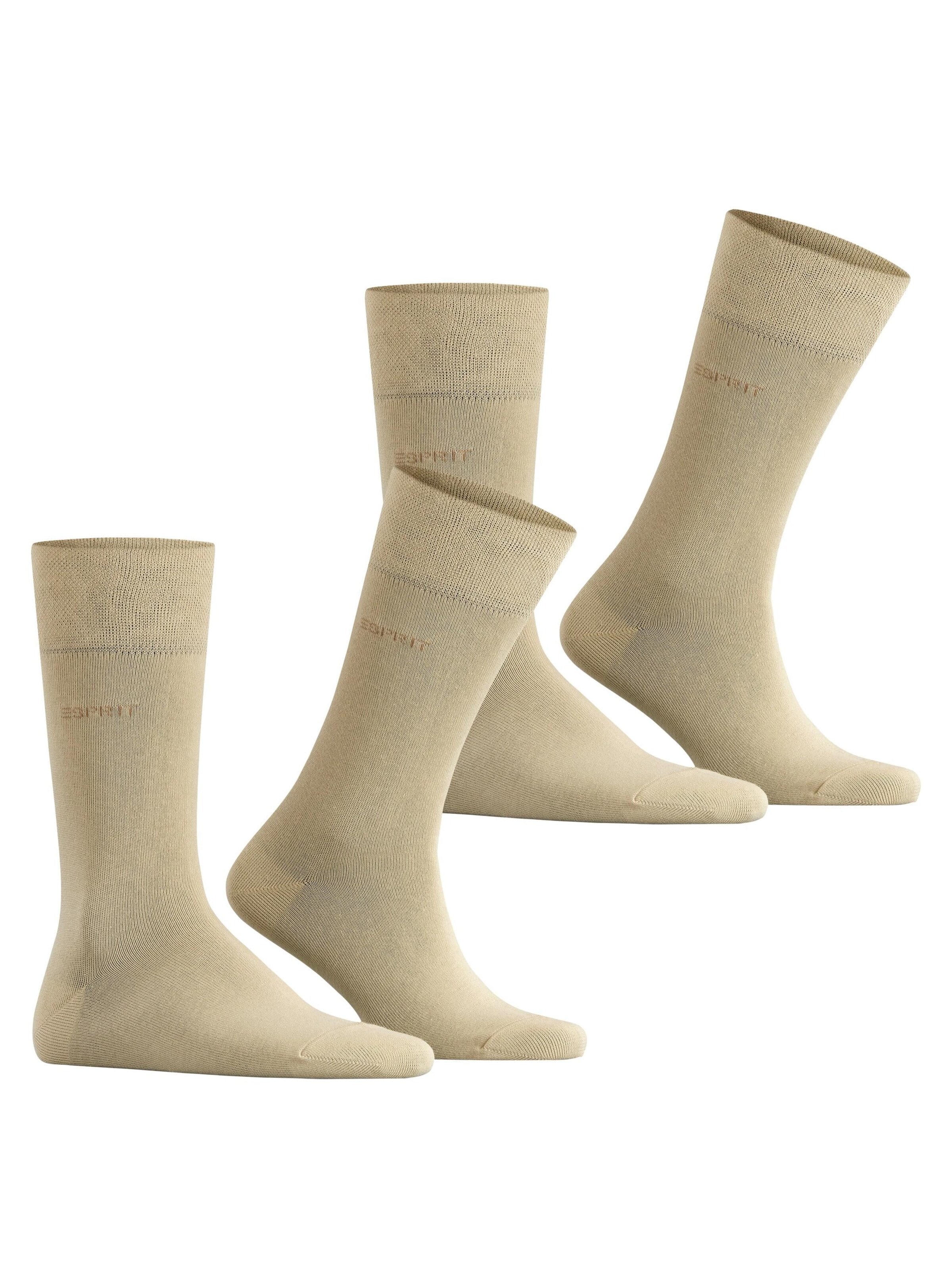 ESPRIT Socks 'Basic Easy 2-Pack' in Beige