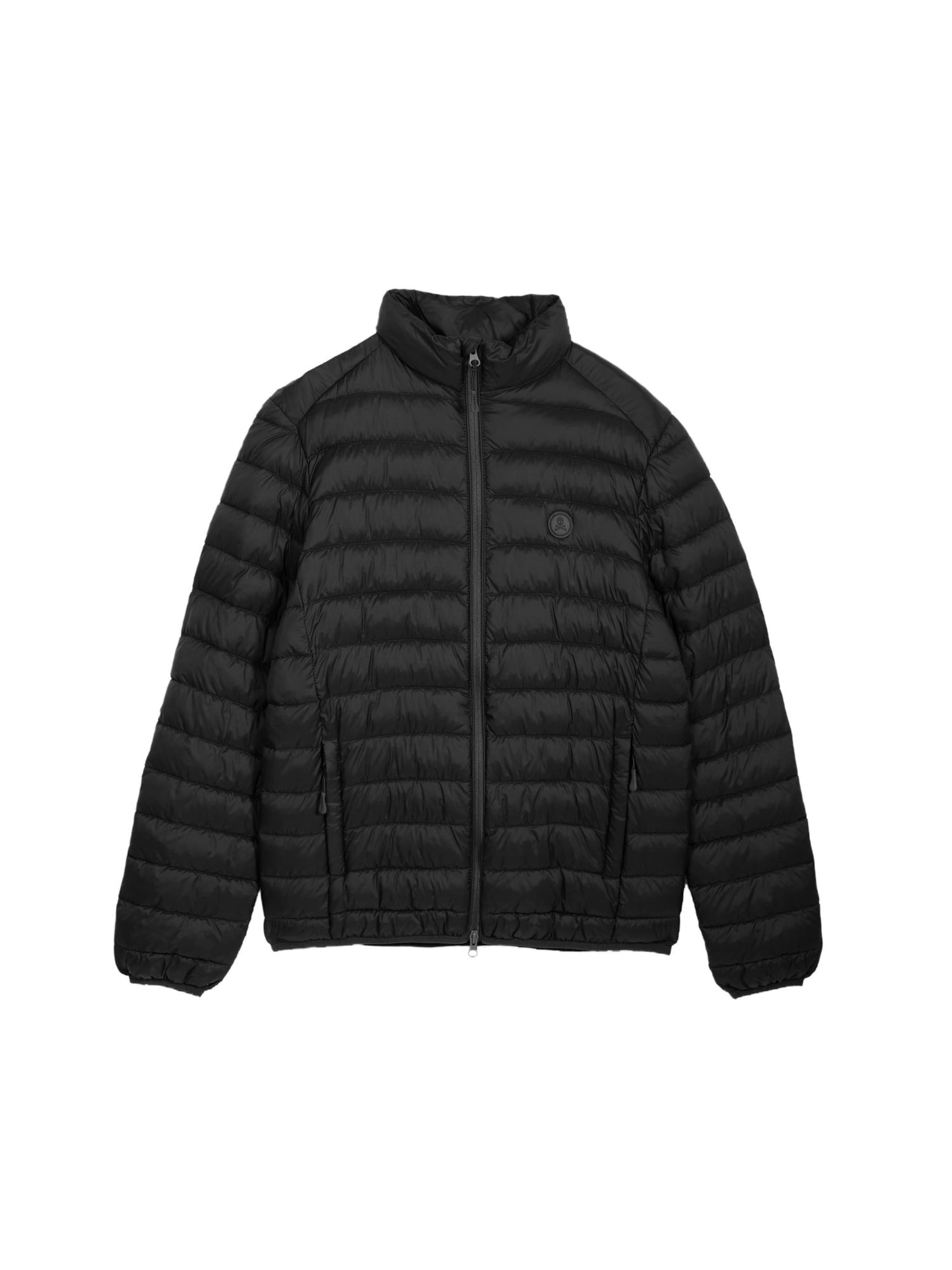 Scalpers Слим фит Преходно яке 'Nos Gstaad' в черно: отпред