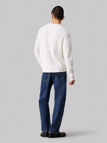 Pull-over Calvin Klein Jeans en blanc