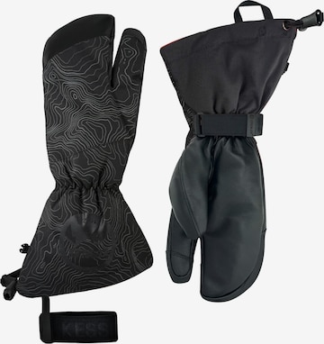 KESSLER Full Finger Gloves in Black: front
