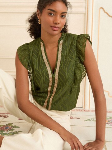 love & roses Bluse in Grün