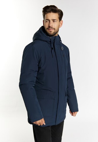 DreiMaster Klassik Winterjas in Blauw: voorkant