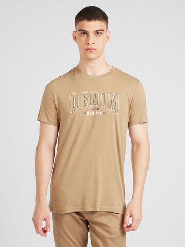 MUSTANG Shirt 'AUSTIN' in Brown: front