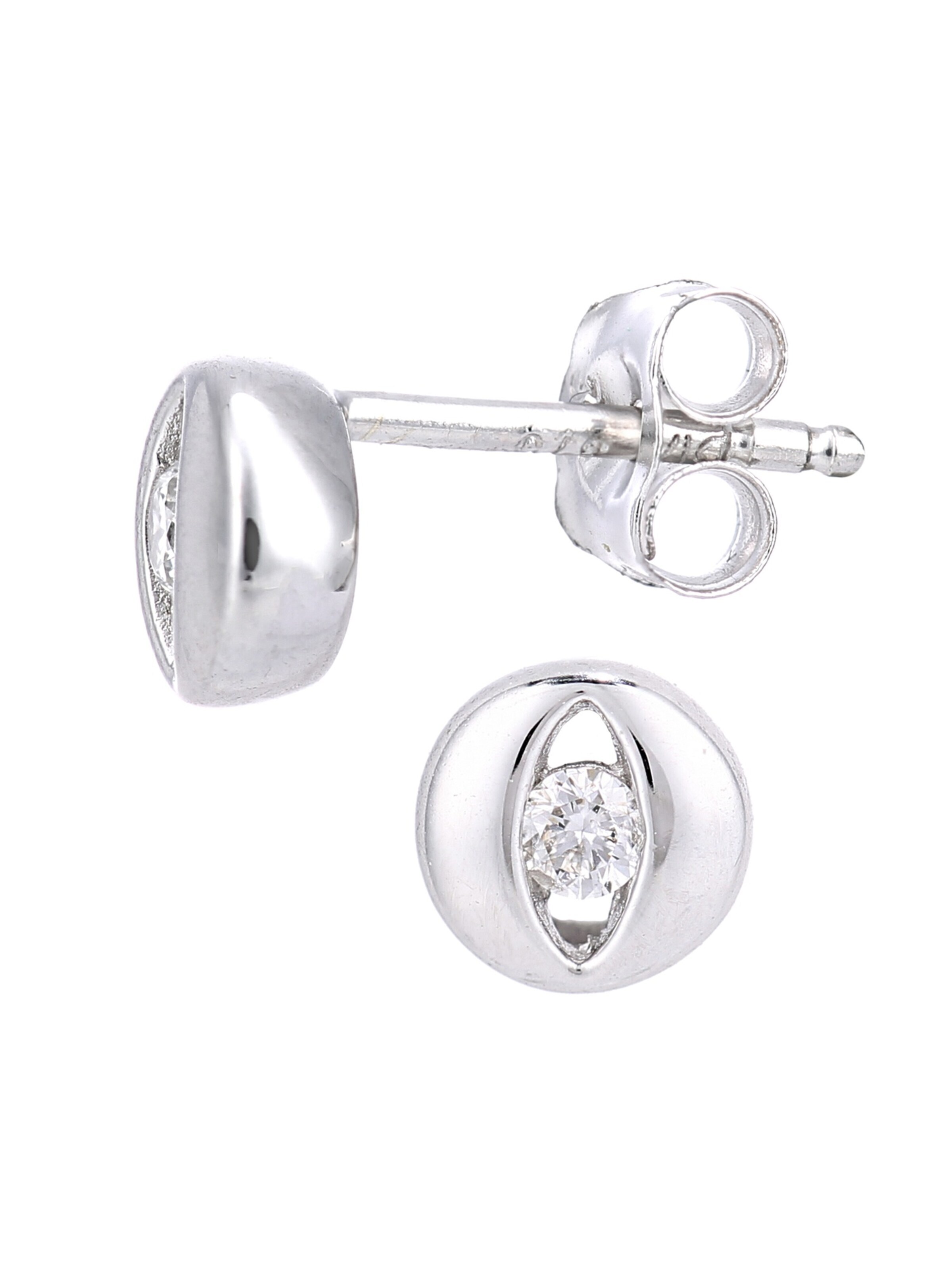 sudrabs DIAMANT LETERNEL Auskari 'Ohrstecker aus 375 Weißgold mit Diamant'
