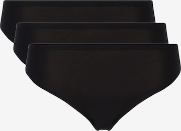 Chantelle Thong in Black: front