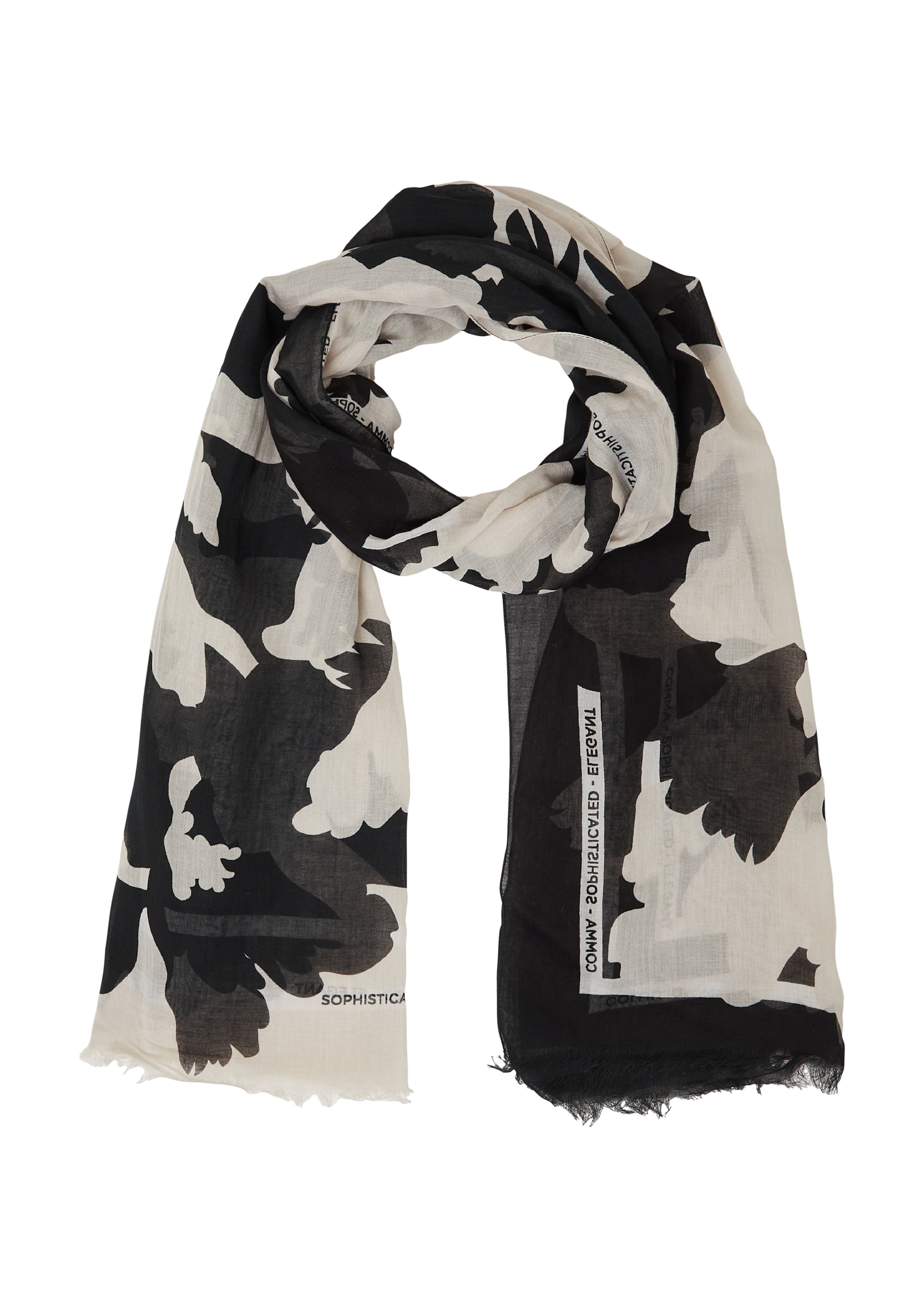 COMMA Scarf in Blue: front