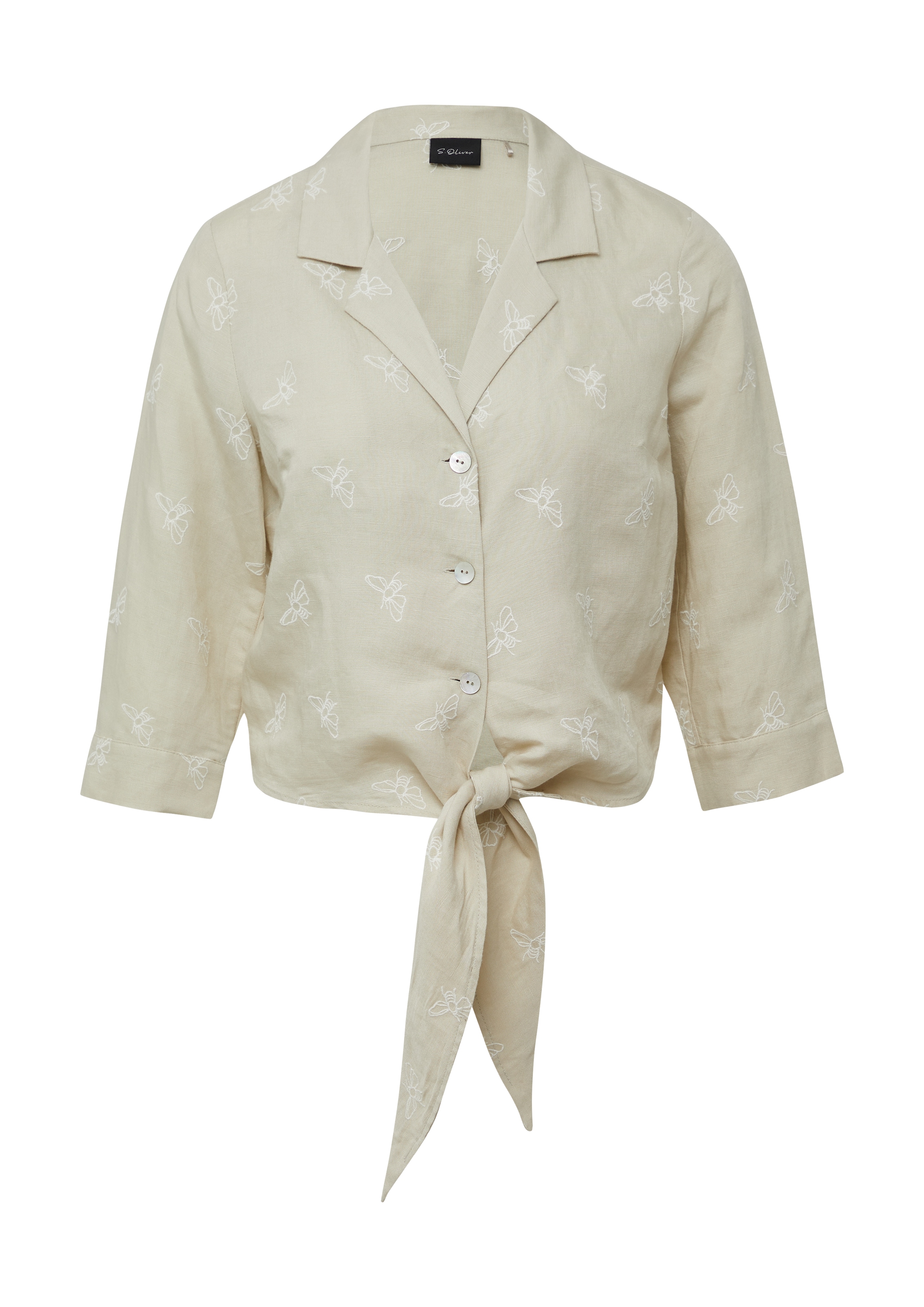 Chemisier s.Oliver BLACK LABEL en beige : devant