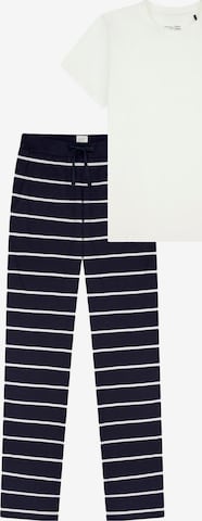 SCHIESSER Pajama 'Mix & Relax' in Blue: front