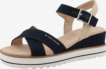 TOM TAILOR Sandaalit värissä sininen: etupuoli