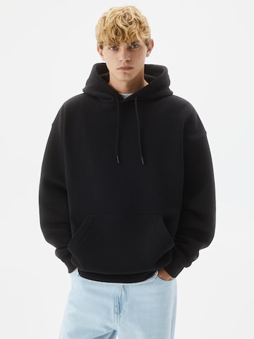 Sweat-shirt Pull&Bear en noir : devant