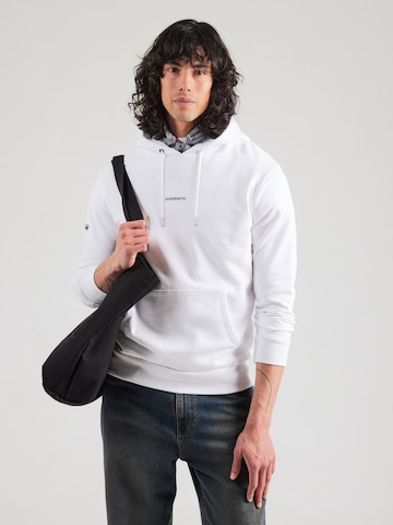 Sweat-shirt Superdry en blanc : devant