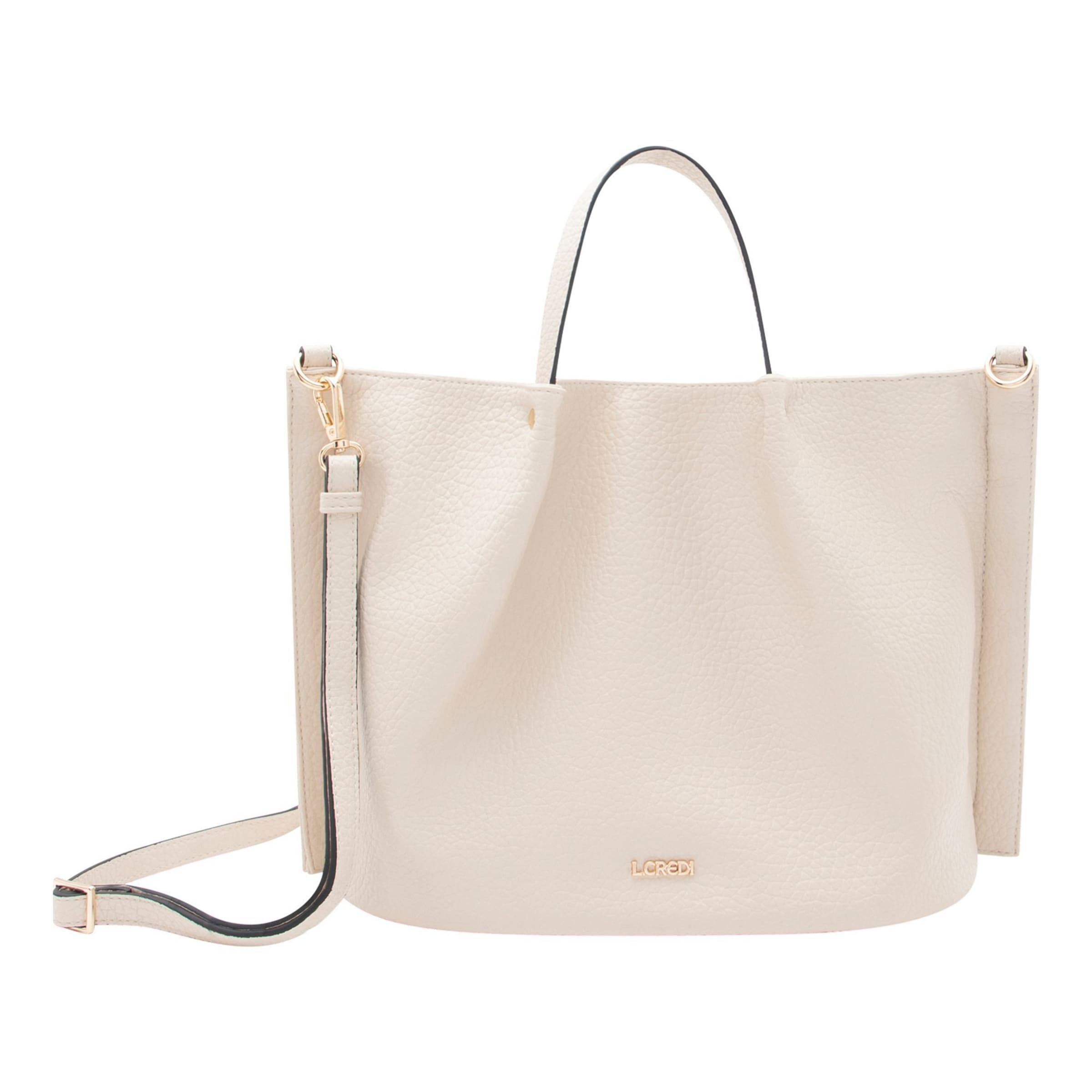Sac à bandoulière 'Raila' L.CREDI en beige : devant