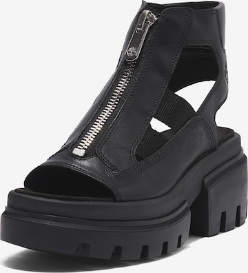 TIMBERLAND Sandal 'Everleigh Gladiator' i svart: framsida