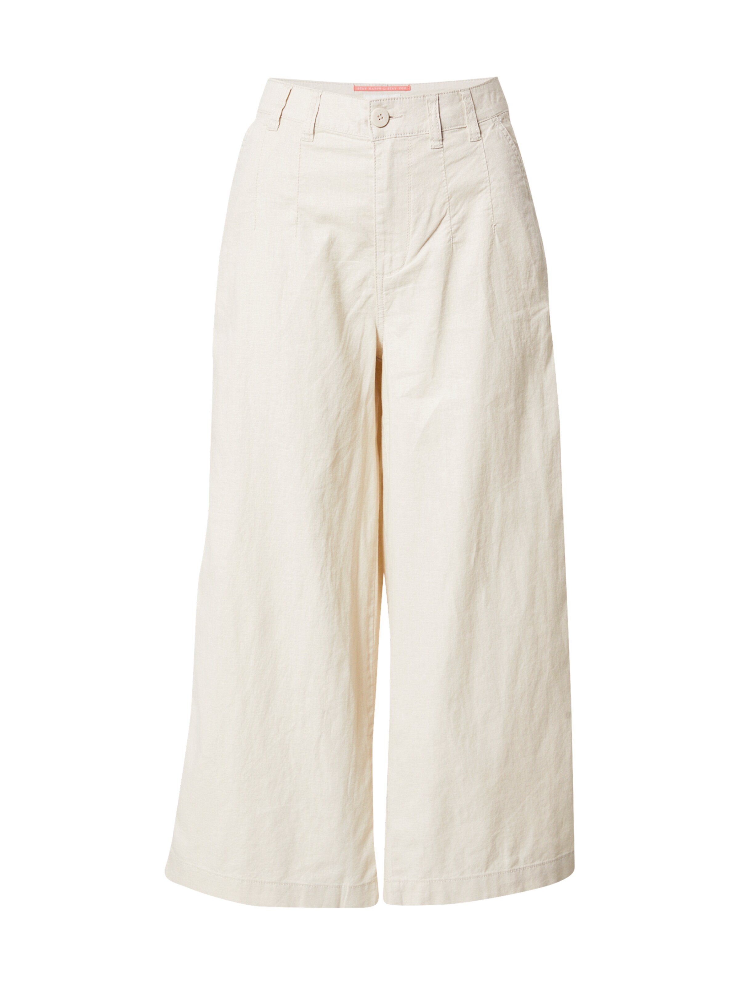 QS Wide leg Pants in Beige: front