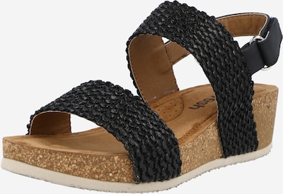 Refresh Sandale in schwarz, Produktansicht