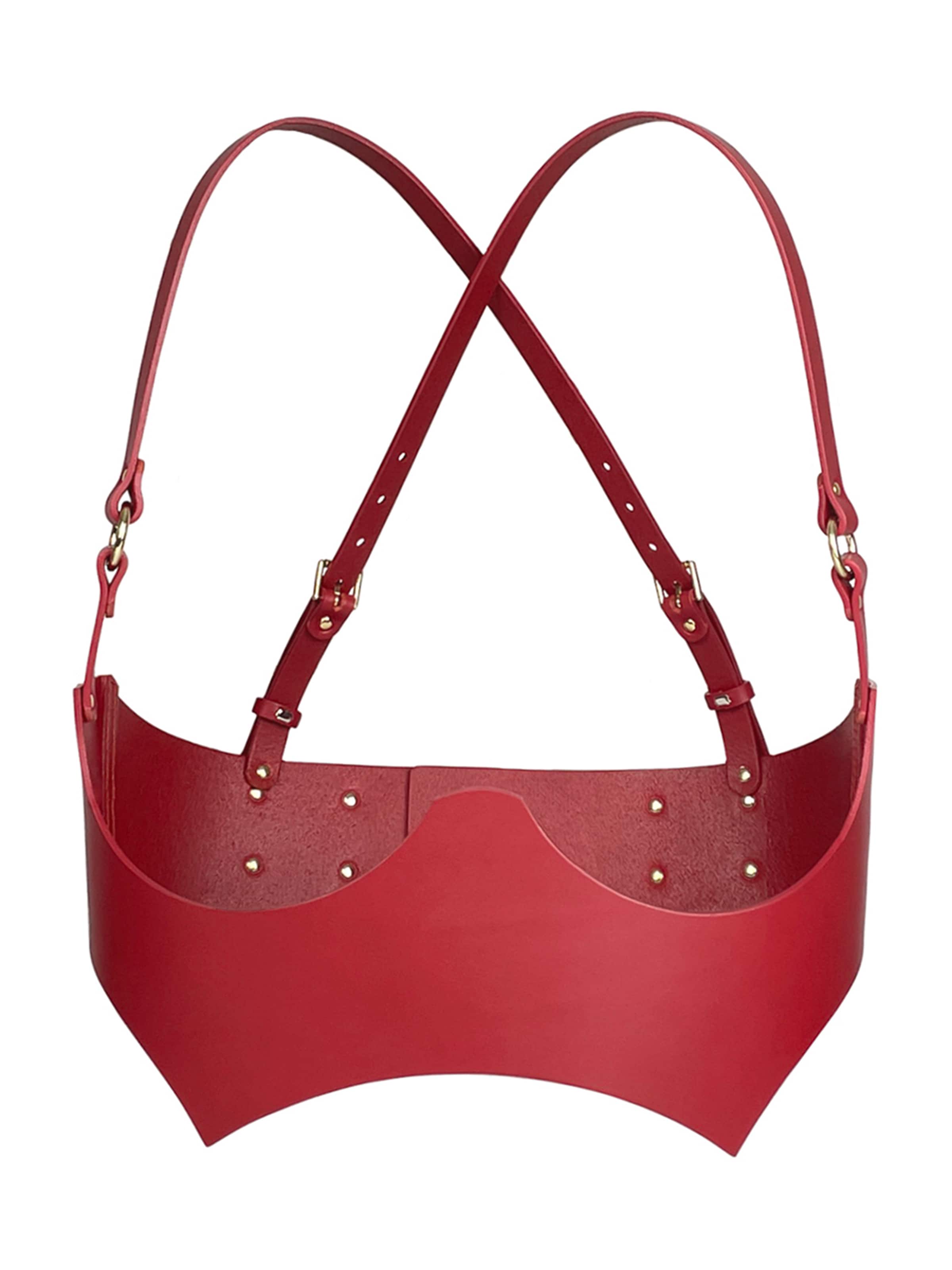 Haute Cuir Belt in Red: front