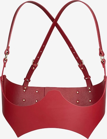 Haute Cuir Belt in Red: front