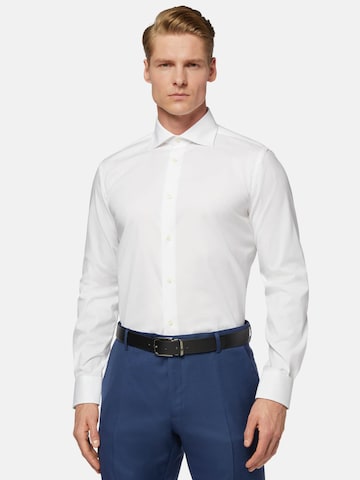 Boggi Milano Regular fit Overhemd 'Windsor' in Wit: voorkant