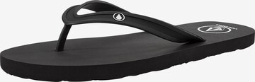 Volcom T-Bar Sandals 'Rocker' in Black: front