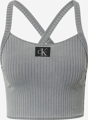 Calvin Klein Swimwear - Top de biquíni em cinzento: frente
