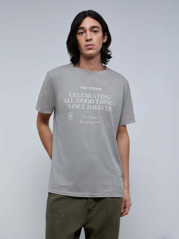 Scalpers Shirt 'Focus' in Grau: predná strana