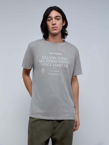 Scalpers Shirt 'Focus' in Grijs: voorkant