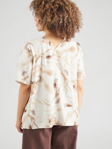 Vero Moda Curve Bluse 'VMCCille' in Beige