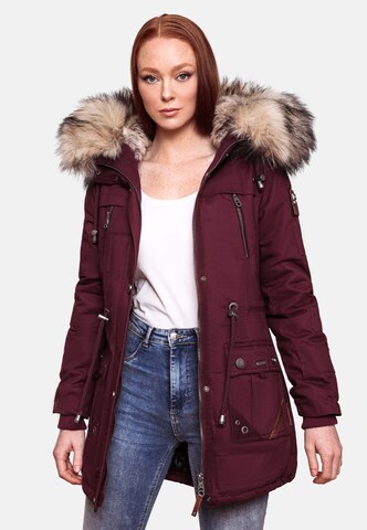 NAVAHOO Winter parka 'Honigfee' in Red