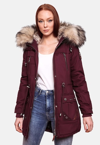 NAVAHOO Winterparka 'Honigfee' in Rood