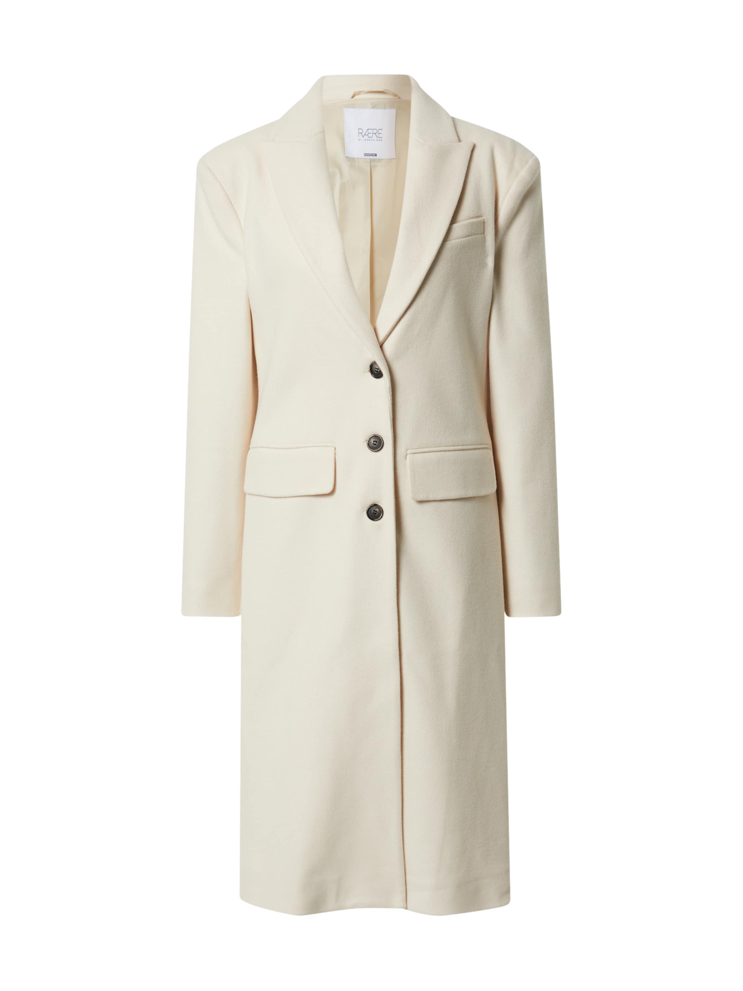 RÆRE by Lorena Rae Between-Seasons Coat &#x27;Selena&#x27; in White: front