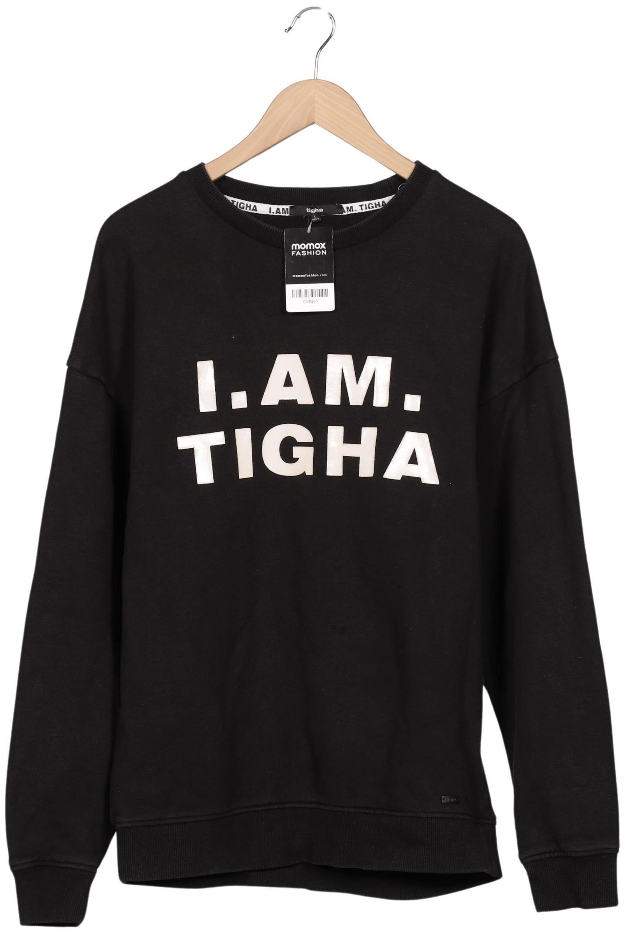 tigha Sweatshirt & Zip-Up Hoodie in L in Black: front