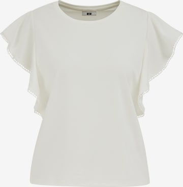 WE Fashion Футболка в Бежевый: спереди