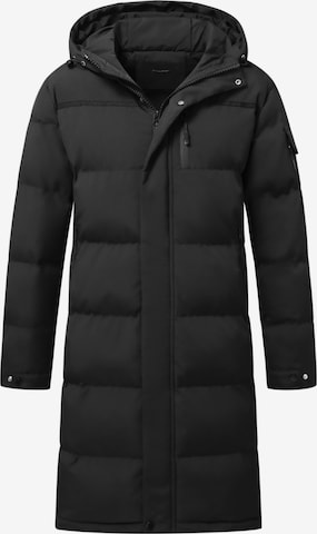 ALLTHEMEN Winter Coat 'Flaum' in Black: front