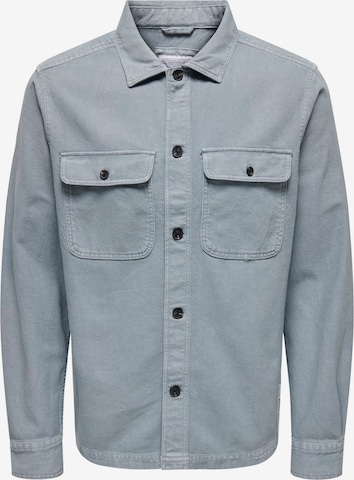 Chemise 'ONSOLIVER' Only & Sons en bleu : devant