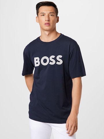 T-Shirt 'Teeos' BOSS Green en bleu : devant