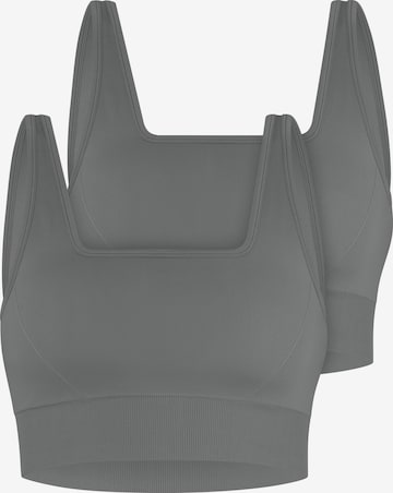 normani - Bustier Sujetador deportivo en gris: frente