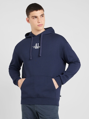 QS Sweatshirt in Blau: Vorderseite