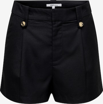 ONLY Slim fit Pleat-front trousers 'ONLBAIA' in Black: front