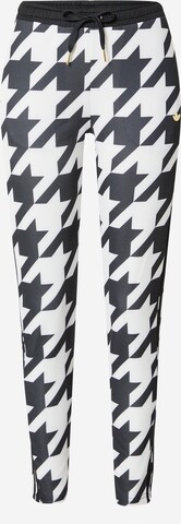 ADIDAS ORIGINALS Slim fit Trousers 'Houndstooth Sst' in Black: front