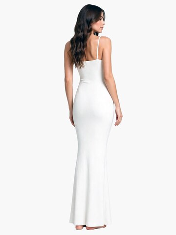 cfab (formerly creamy fabrics) Kleid 'Ribbed Cami Maxikleid'‌‌‌ in Weiß