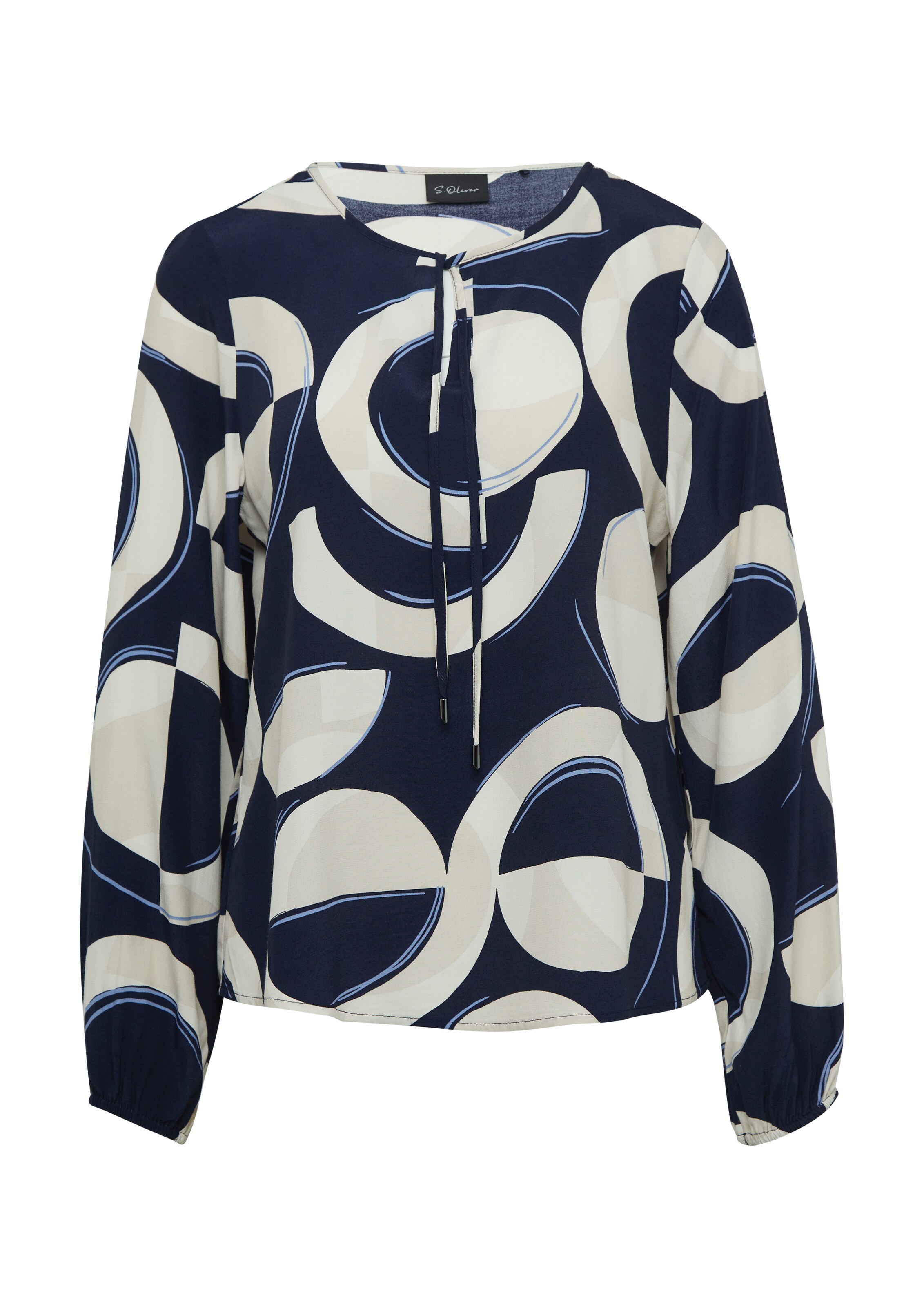 s.Oliver BLACK LABEL Bluse in Blau: Vorderseite