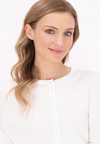DreiMaster Klassik Вязаная кофта 'Everyday Fashion' в Белый