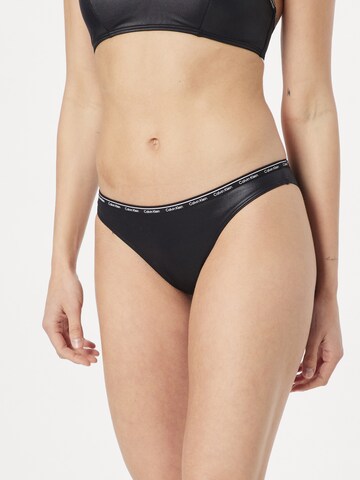 Bas de bikini Calvin Klein Swimwear en noir : devant